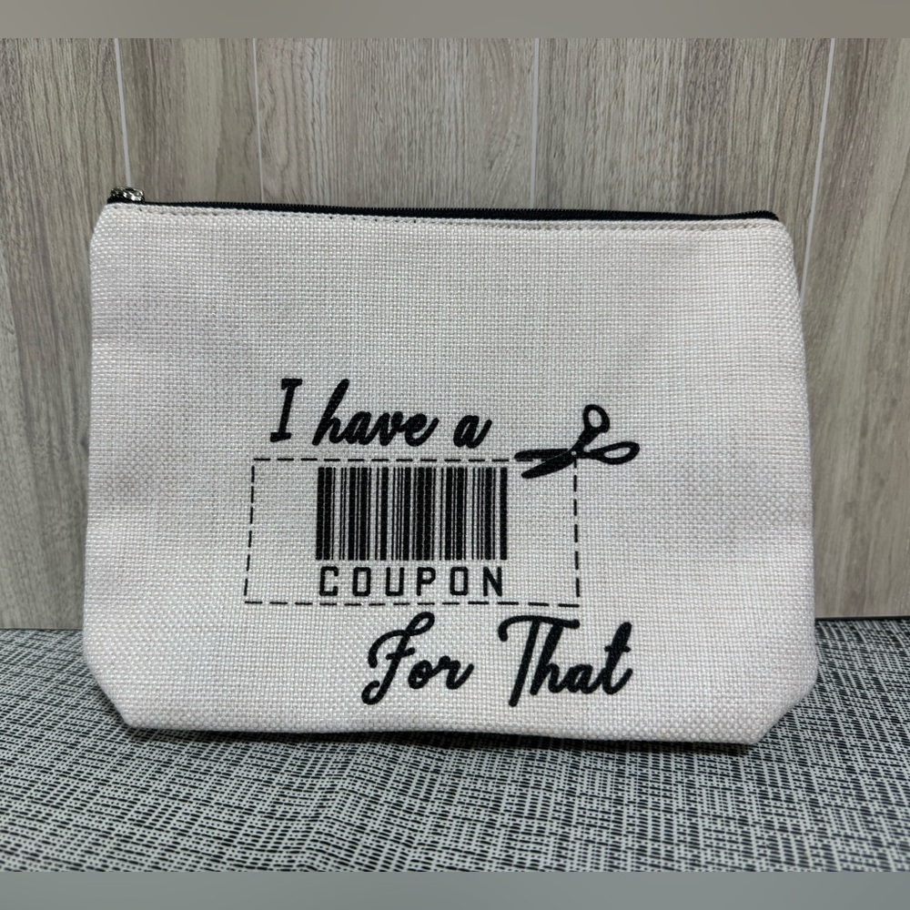 NEW Coupon Holder bag, zips
